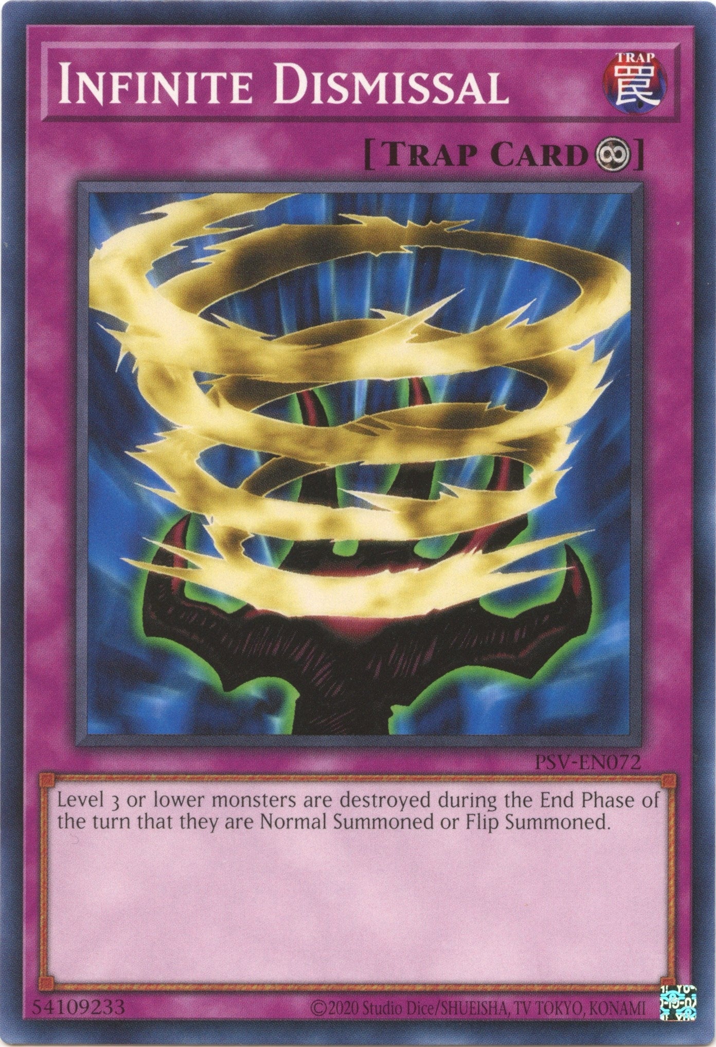 Image for Infinite Dismissal (PSV-EN072) (PSV-EN) - YuGiOh