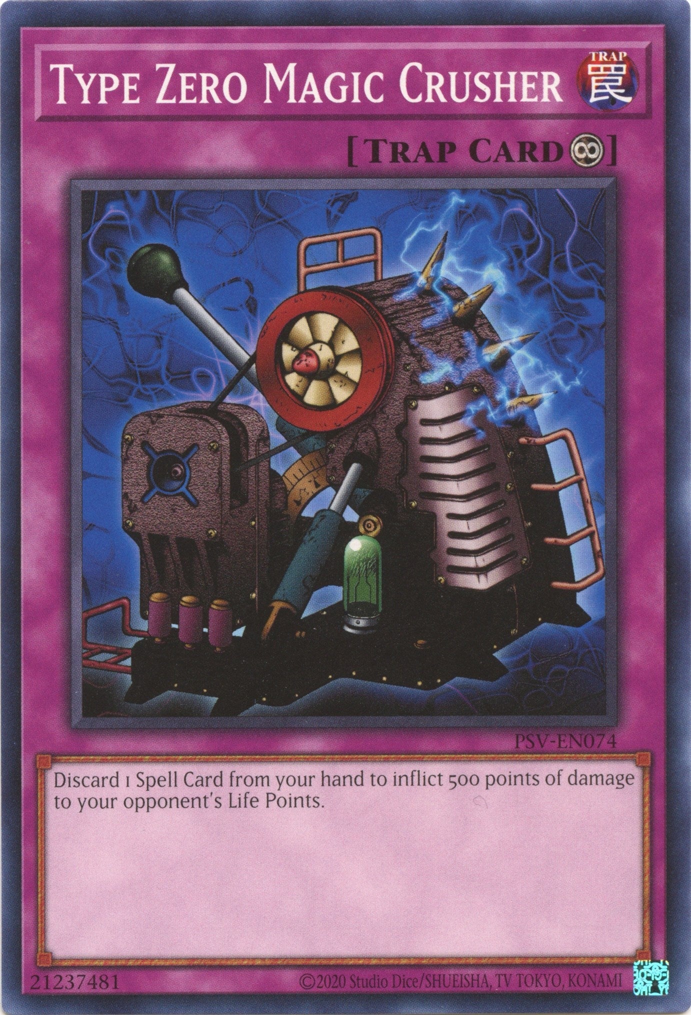 Image for Type Zero Magic Crusher (PSV-EN074) (Pharaoh's Servant (25th Anniversary Edition)) - YuGiOh