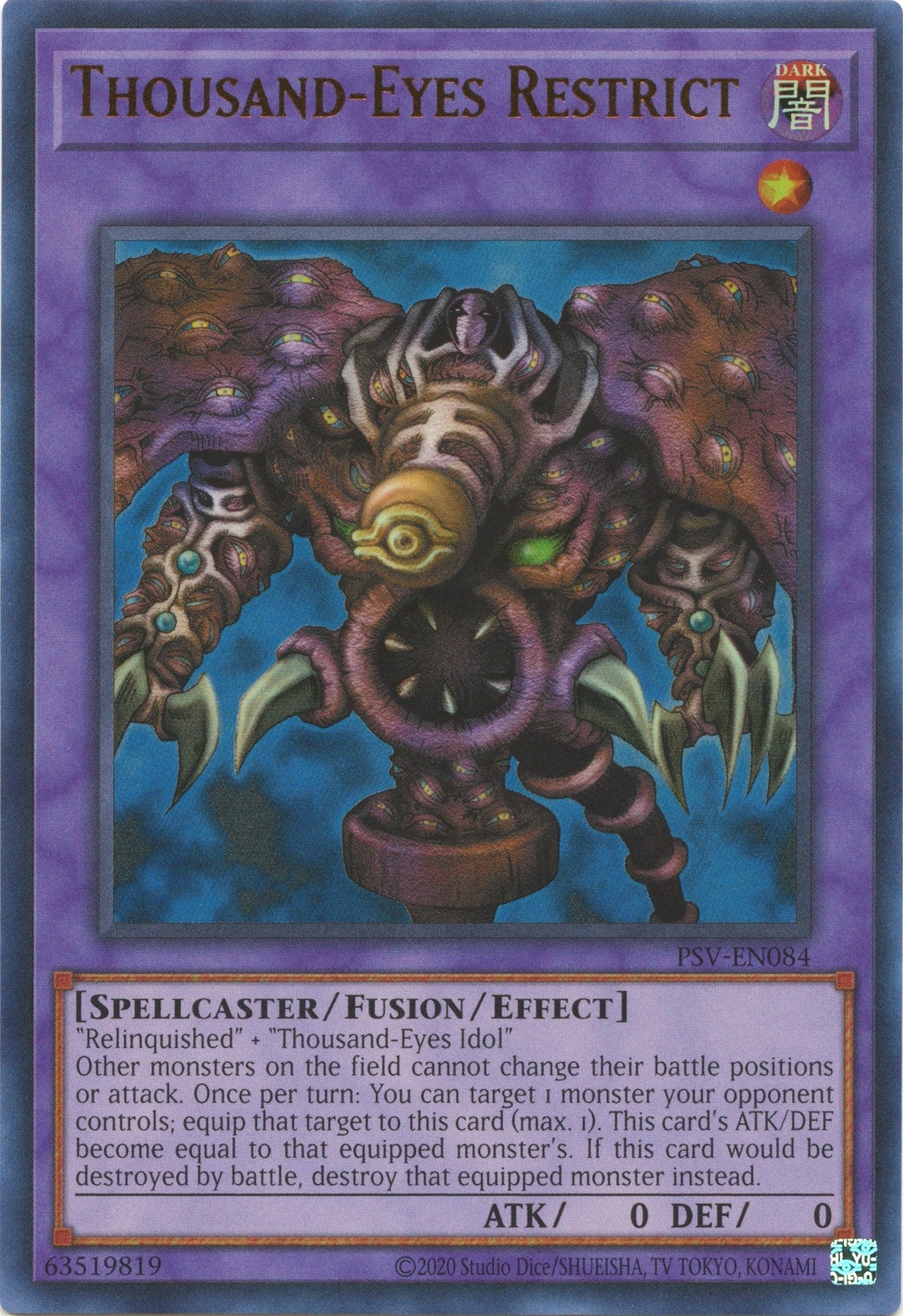 Image for Thousand-Eyes Restrict (PSV-EN084) (Pharaoh's Servant (25th Anniversary Edition)) - YuGiOh