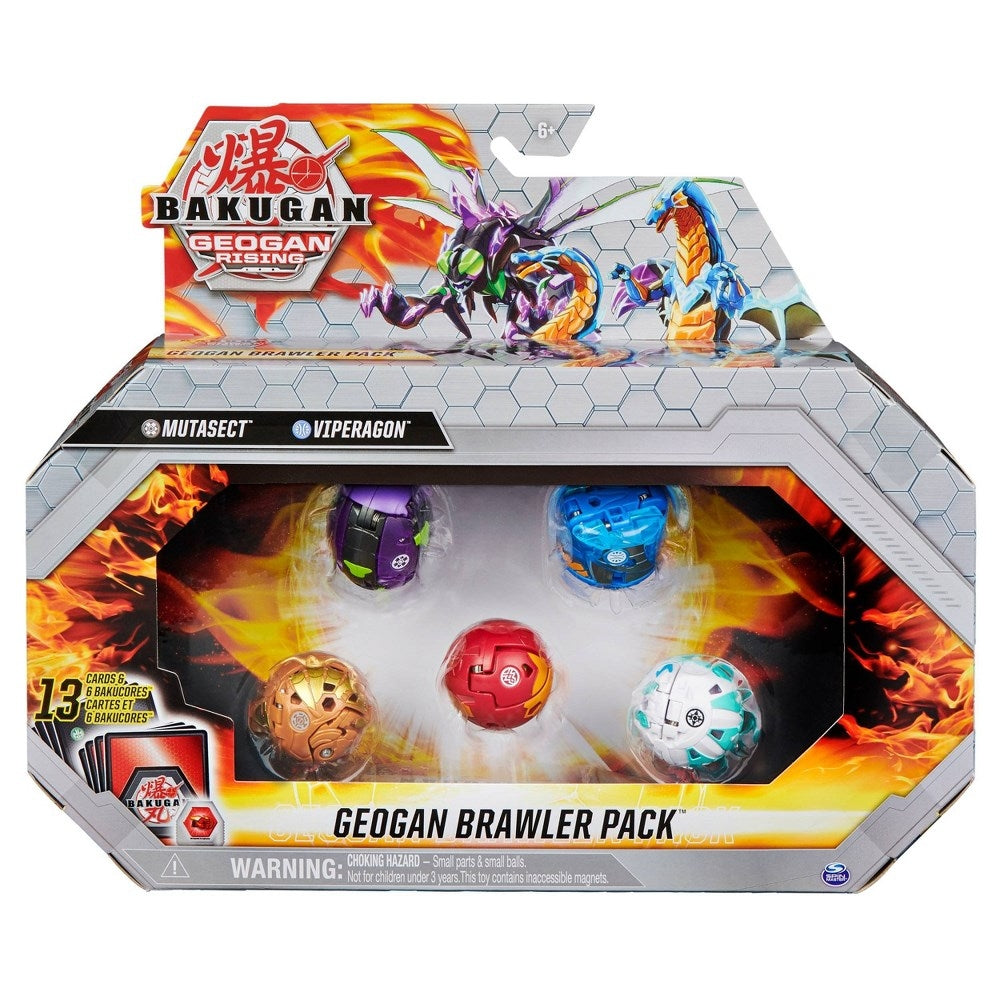 Image for Bakugan Geogan Rising Brawler Pack - Darkus Mutasect Aquos Viperagon - Bakugan TCG