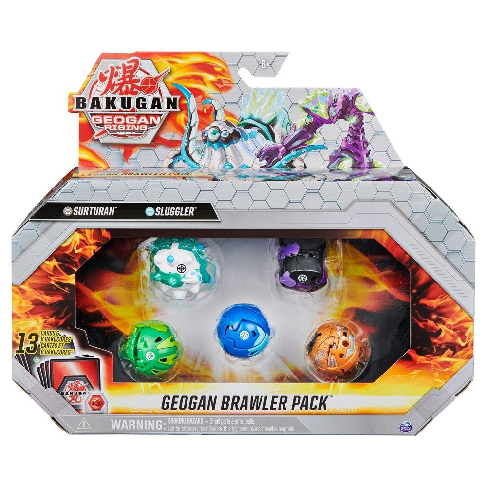 Image for Bakugan Geogan Rising Brawler Pack - Darkus Surturan Haos Sluggler - Bakugan TCG