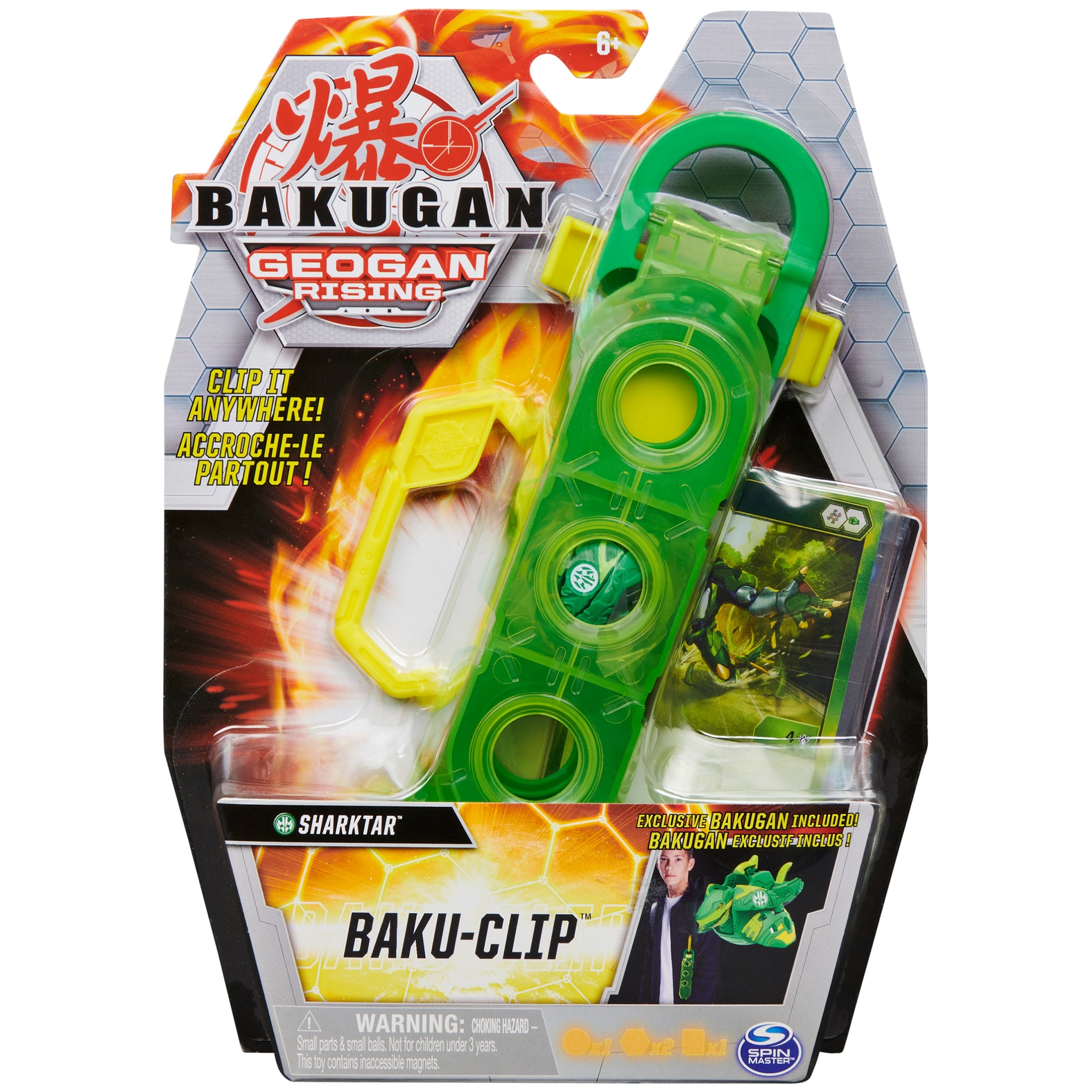 Image for Bakugan Geogan Rising Baku-Clip - Ventus Sharktar - Bakugan TCG