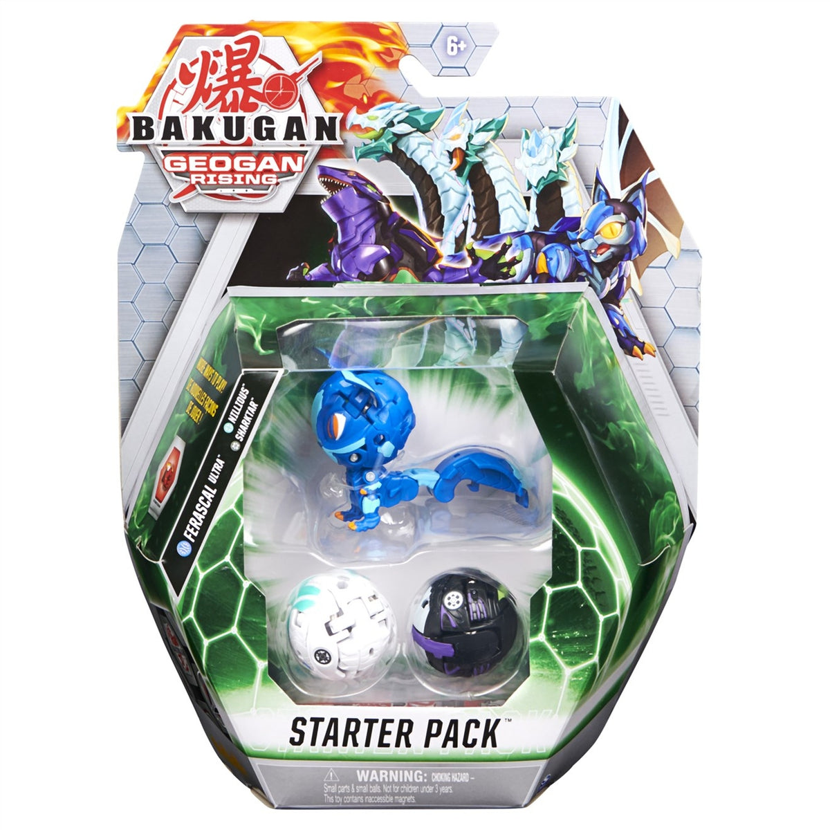Image for Bakugan Starter 3-Pack - Aquos Ferascal Ultra - Bakugan TCG