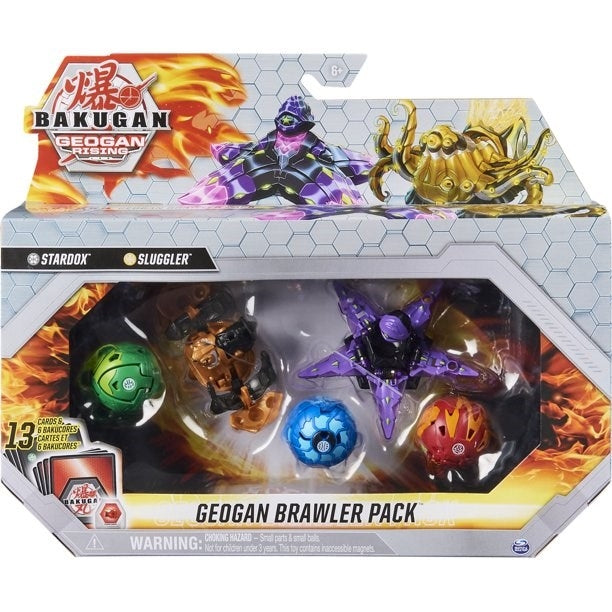 Image for Bakugan Geogan Rising Brawler Pack - Darkus Stardox Aurelus Sluggler - Bakugan TCG