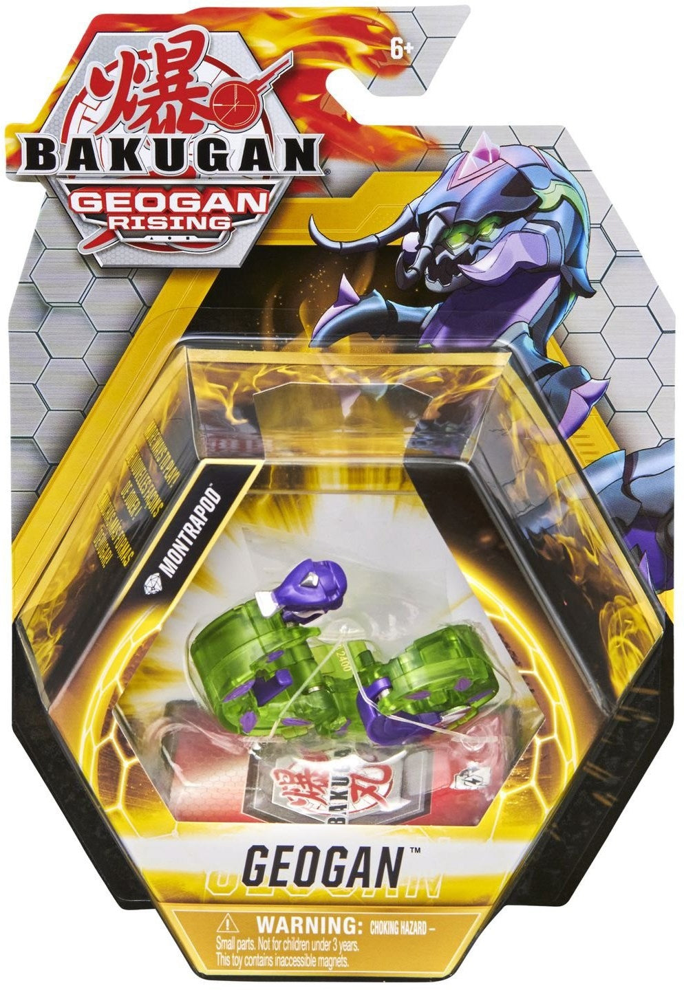 Image for Bakugan Geogan Single Pack - Darkus Diamond Montrapod - Bakugan TCG