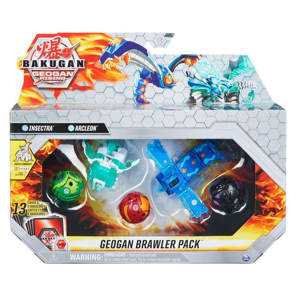 Image for Bakugan Geogan Rising Brawler Pack - Aquos Insectra Haos Arcleon - Bakugan TCG