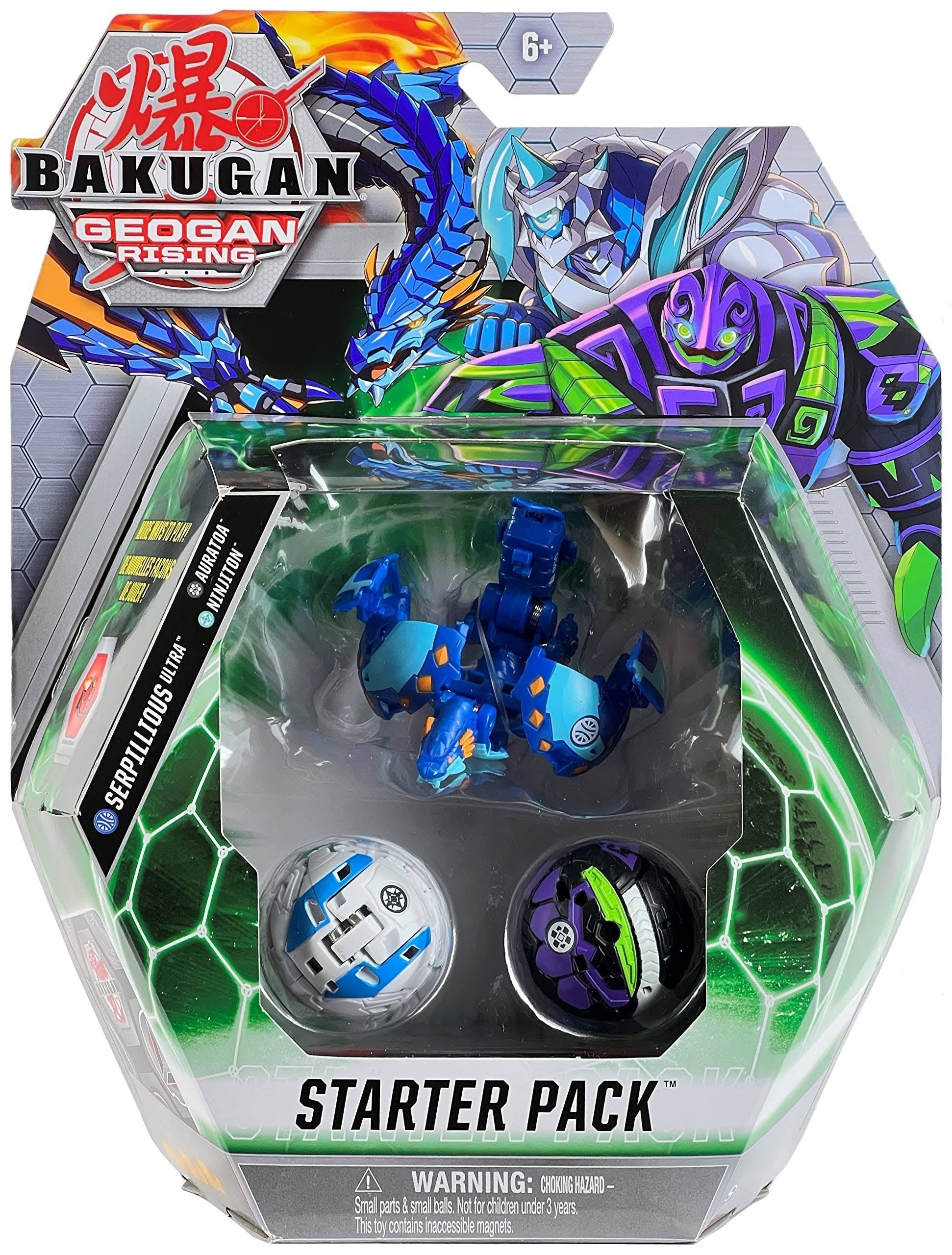 Image for Bakugan Starter 3-Pack - Aquos Serpillious Ultra - Bakugan TCG
