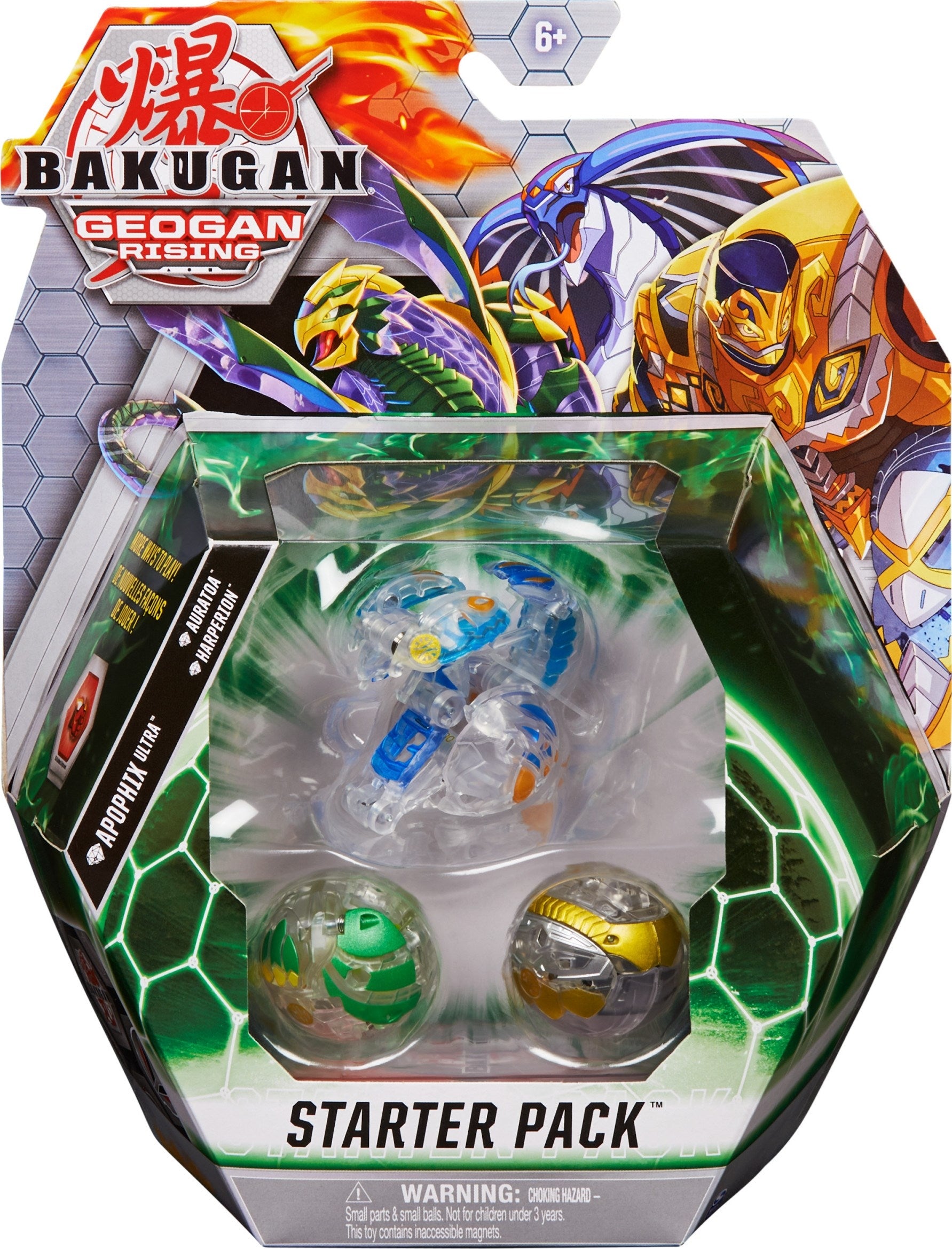Image for Bakugan Starter 3-Pack - Aquos Diamond Apophix Ultra - Bakugan TCG