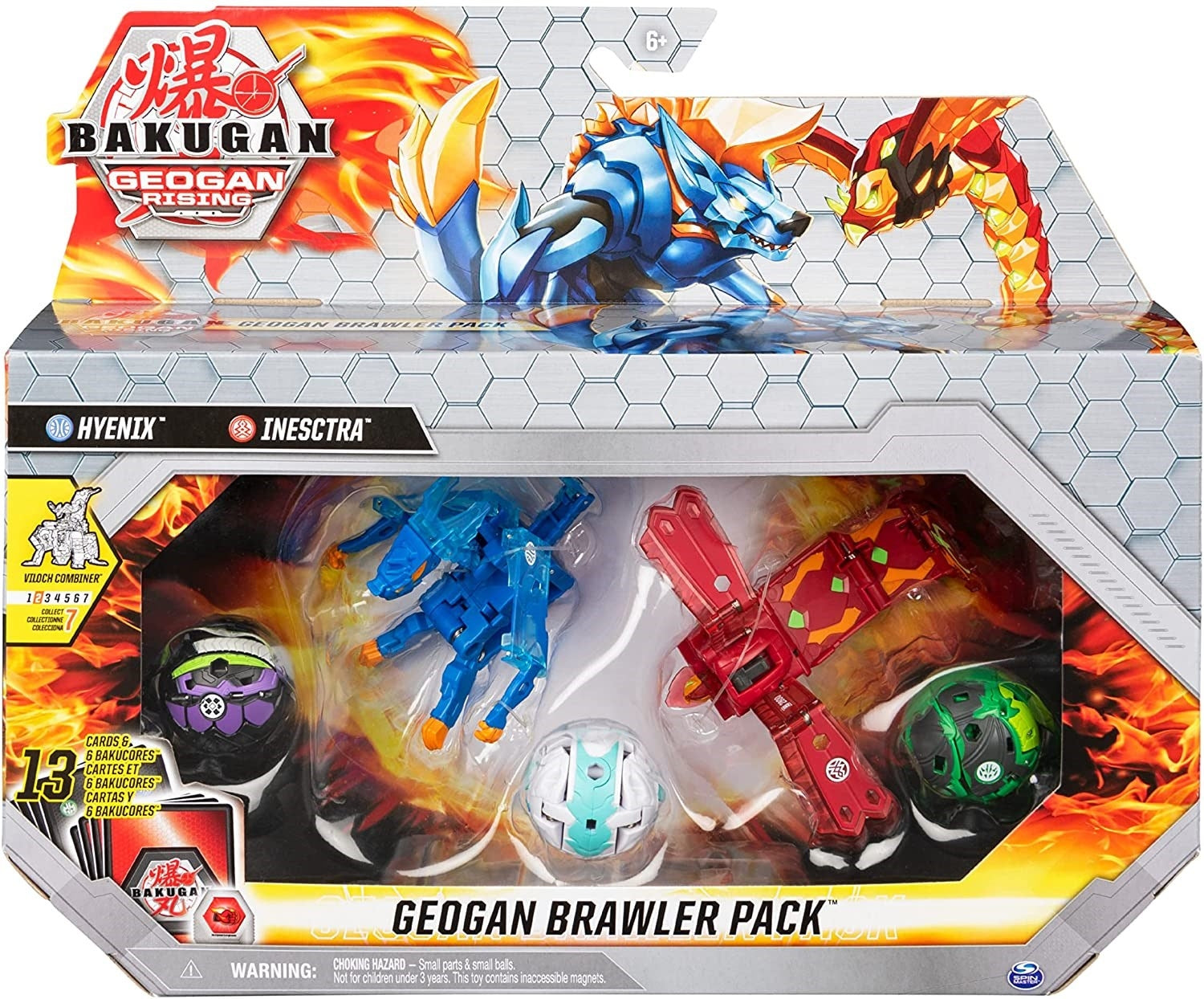Image for Bakugan Geogan Rising Brawler Pack - Aquos Hyenix Pyrus Insectra - Bakugan TCG