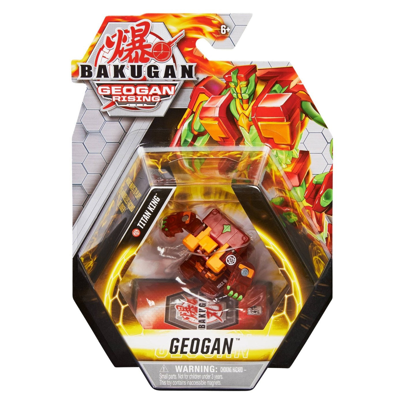 Image for Bakugan Geogan Single Pack - Pyrus Titan King - Bakugan TCG
