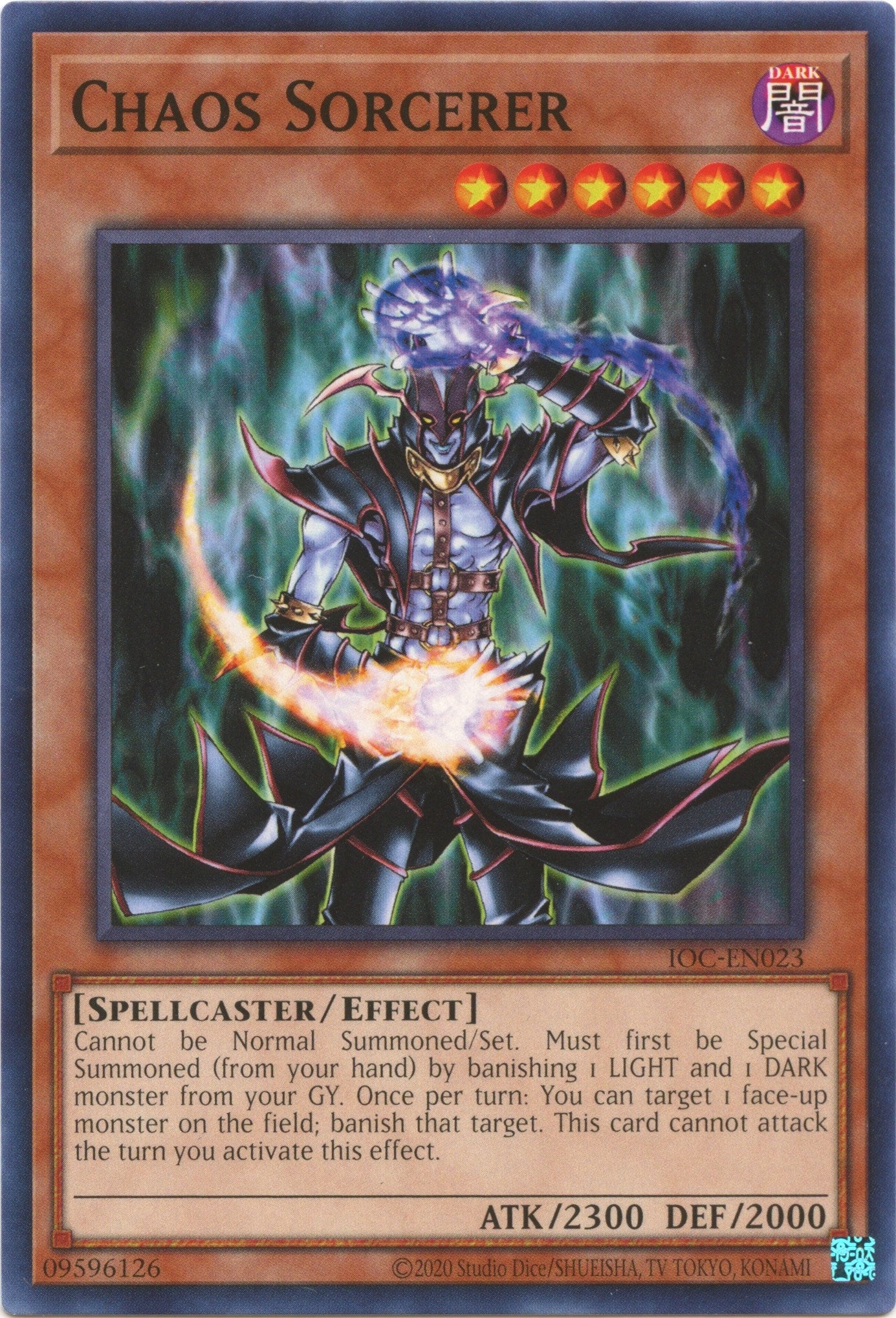 Image for Chaos Sorcerer (IOC-EN023) (Invasion of Chaos (25th Anniversary Edition)) - YuGiOh