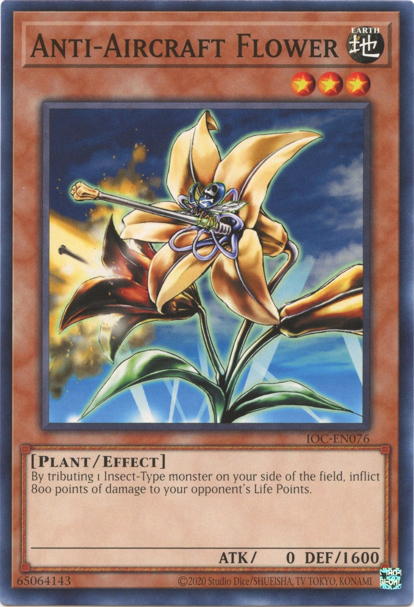 Image for Anti-Aircraft Flower (IOC-EN076) (IOC-EN) - YuGiOh