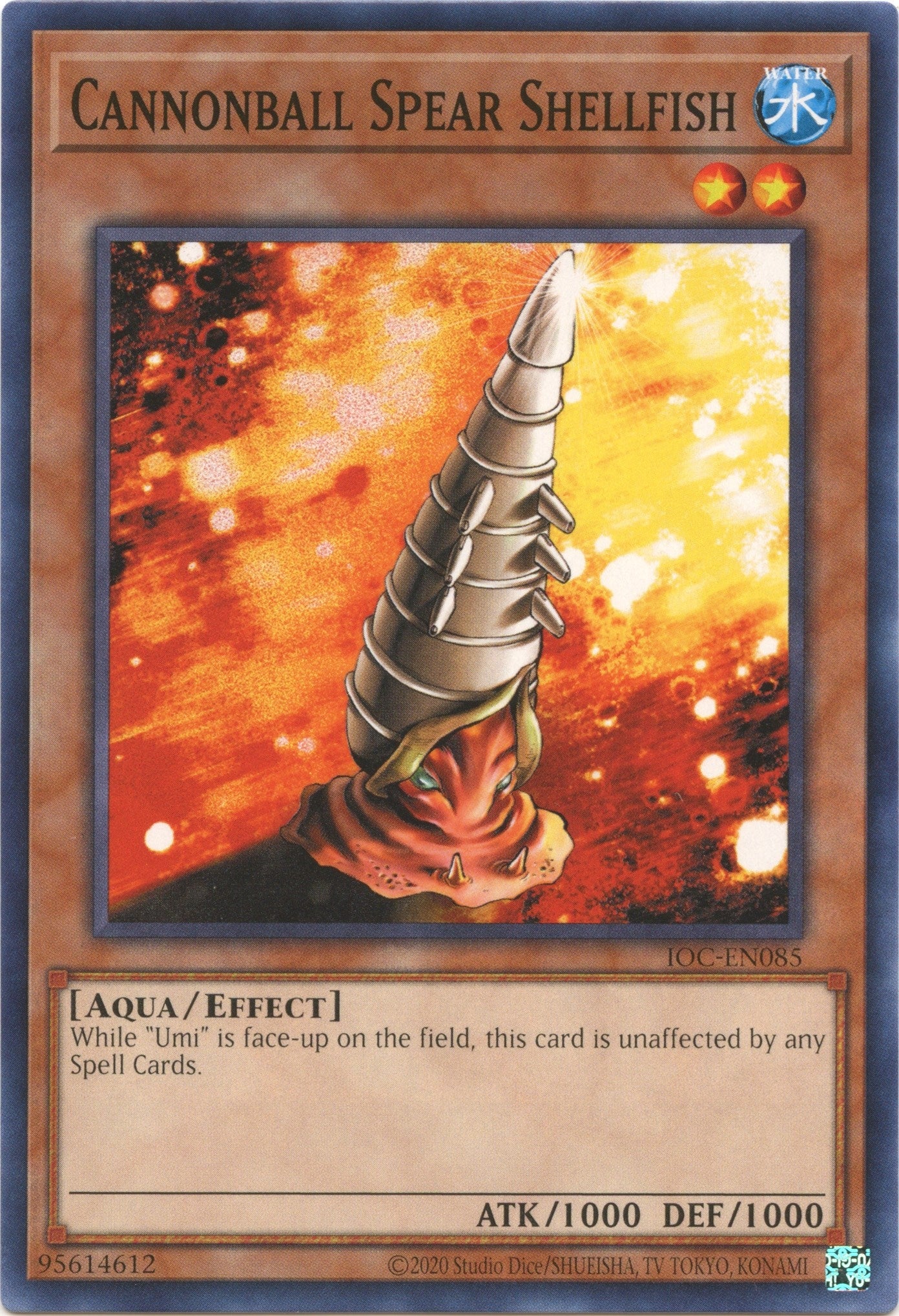 Image for Cannonball Spear Shellfish (IOC-EN085) (Invasion of Chaos (25th Anniversary Edition)) - YuGiOh
