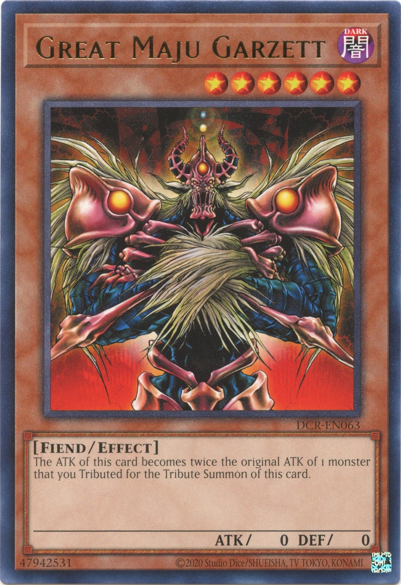Image for Great Maju Garzett (DCR-EN063) (DCR-EN) - YuGiOh