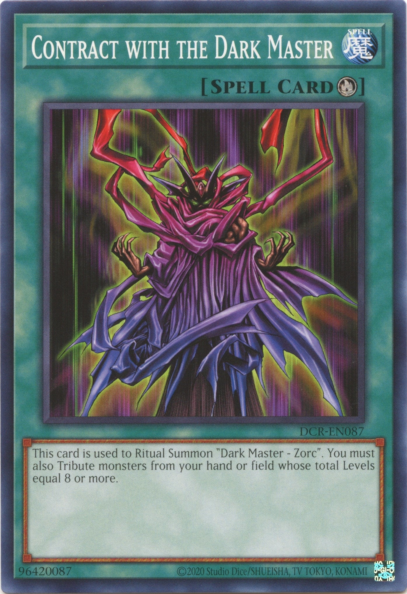 Image for Contract with the Dark Master (DCR-EN087) (Dark Crisis (25th Anniversary Edition)) - YuGiOh