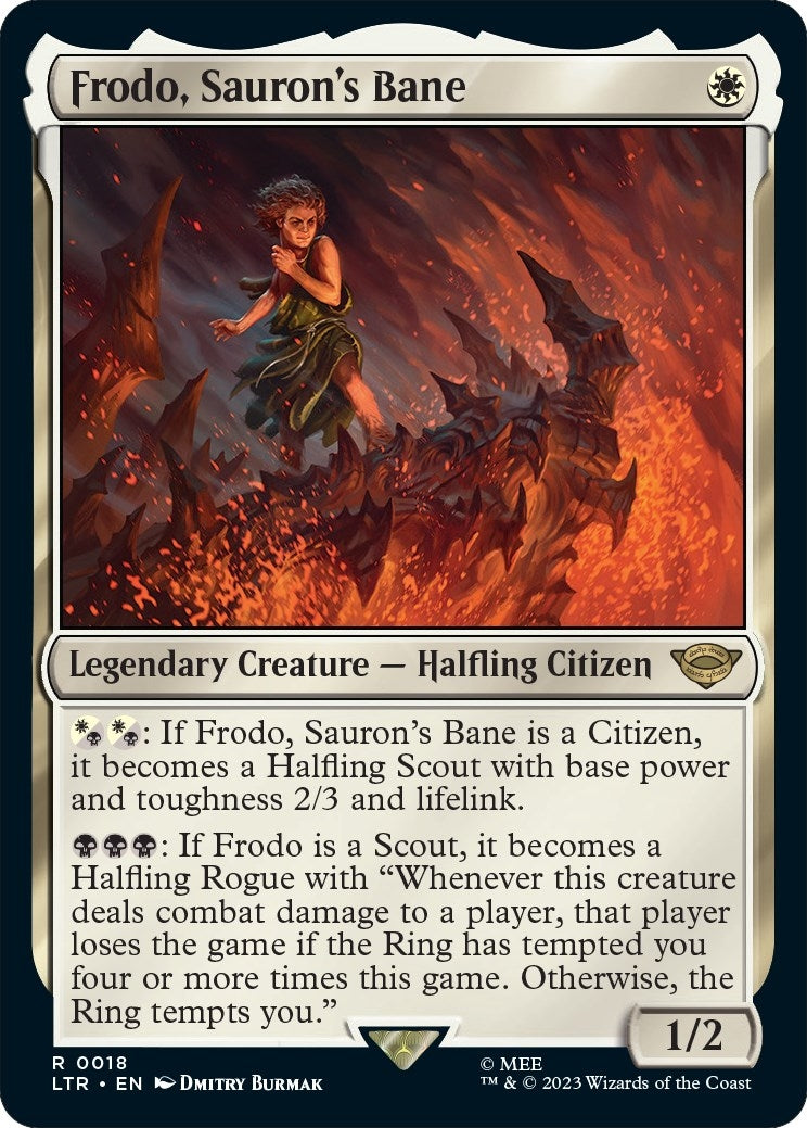 Image for Frodo, Sauron's Bane (18) (Universes Beyond: The Lord of the Rings: Tales of Middle-earth) - Magic: The Gathering