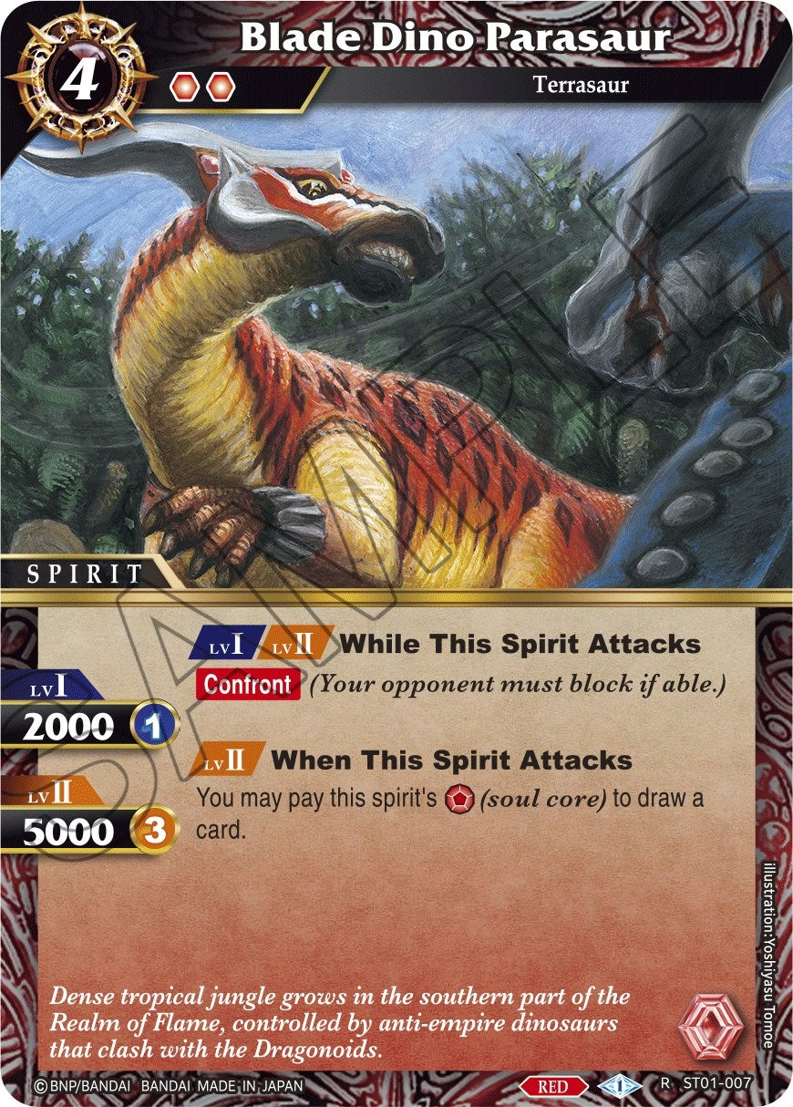 Image for Blade Dino Parasaur (ST01-007) (Starter Deck 01: Dragon Onslaught) - Battle Spirits Saga