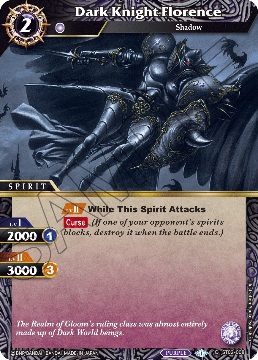 Image for Dark Knight Florence (ST02-008) (Starter Deck 02: Call of the Curse) - Battle Spirits Saga