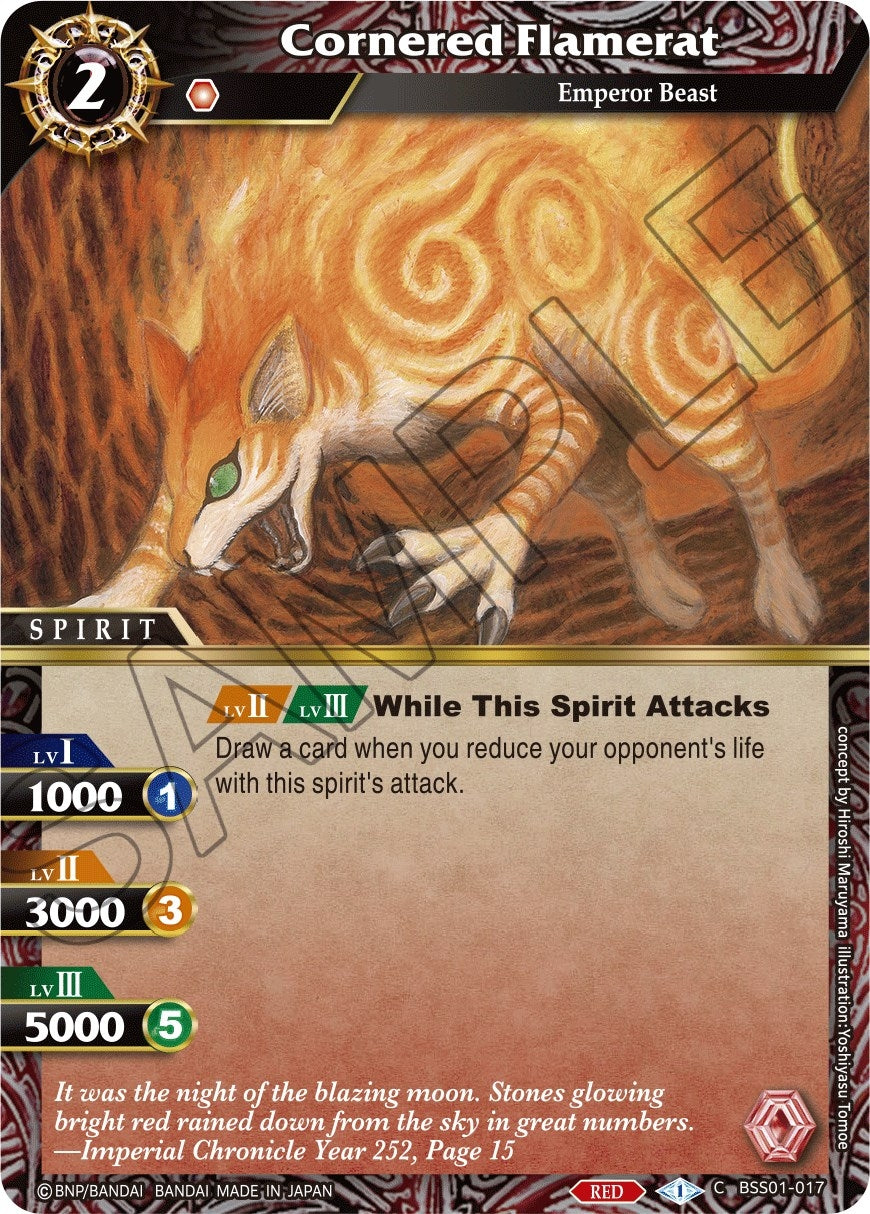 Image for Cornered Flamerat (BSS01-017) (Dawn of History) - Battle Spirits Saga