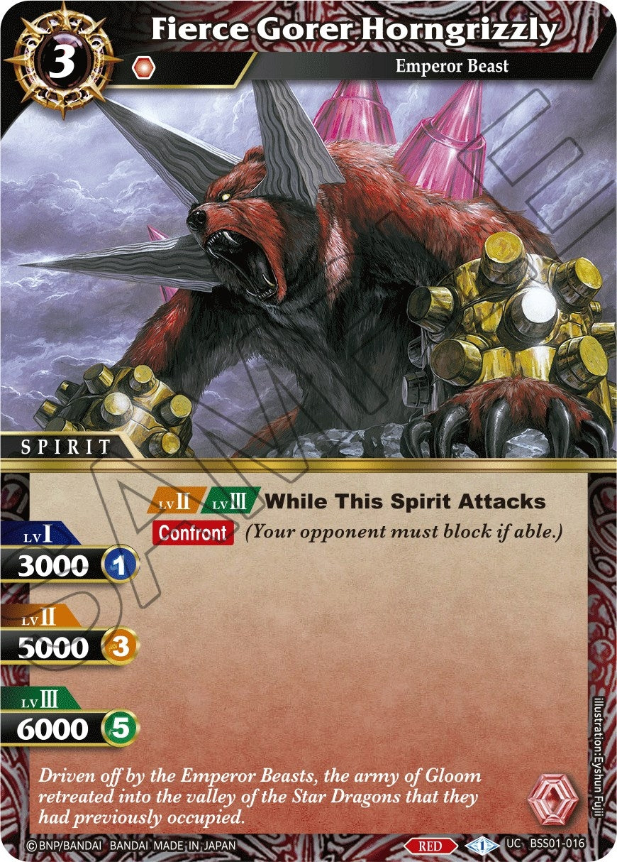 Image for Fierce Gorer Horngrizzly (BSS01-016) (Dawn of History) - Battle Spirits Saga