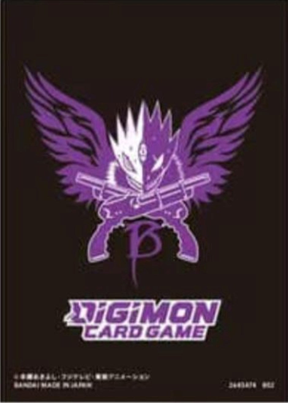 Image for Digimon Card Game Official Sleeves - Beelzemon Logo (60-Pack) - Card Sleeves