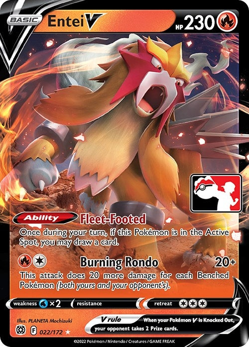 Image for Entei V (022/172) - Pokemon
