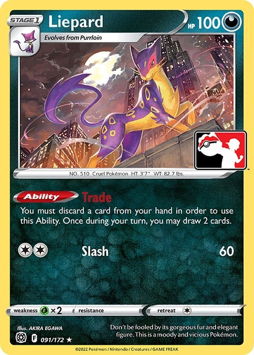 Image for Liepard (091/172) - Pokemon