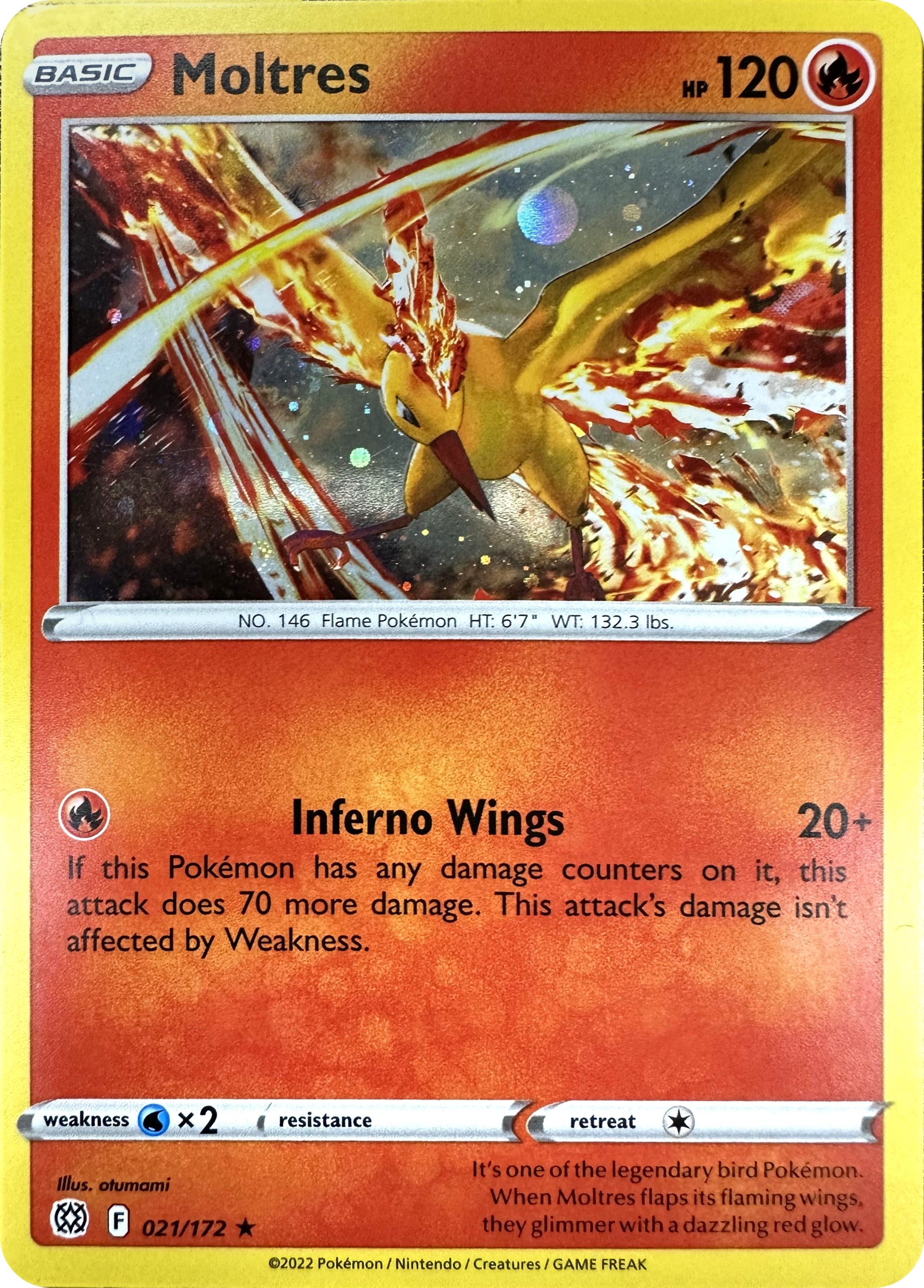 Image for Moltres (Cosmos Holo) (021/172) (MCAP) - Pokemon