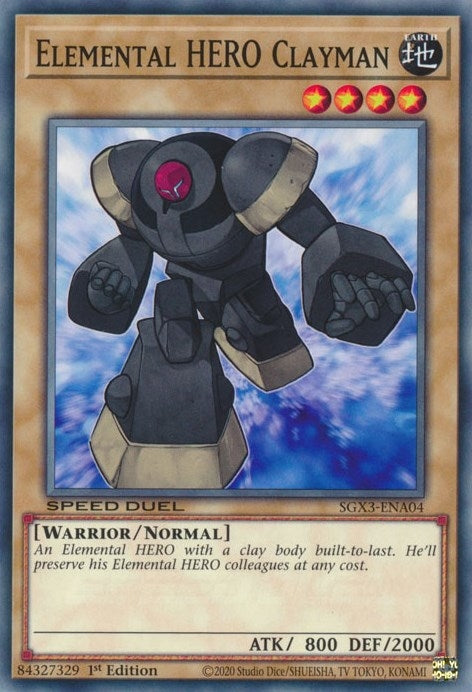 Image for Elemental HERO Clayman (SGX3-ENA04) (SGX3) - YuGiOh