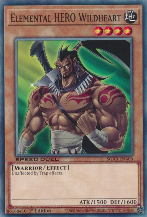 Image for Elemental HERO Wildheart (SGX3-ENA06) (SGX3) - YuGiOh