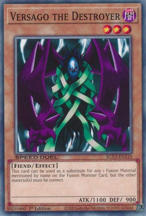Image for Versago the Destroyer (SGX3-ENA10) (SGX3) - YuGiOh