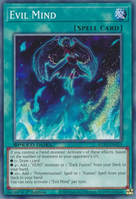 Image for Evil Mind (SGX3-ENA15) (SGX3) - YuGiOh