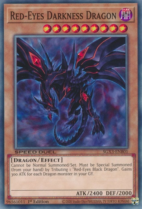 Image for Red-Eyes Darkness Dragon (SGX3-ENB01) (SGX3) - YuGiOh
