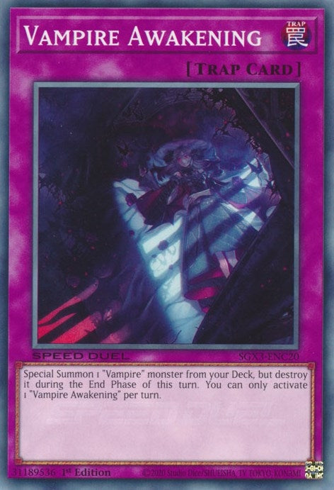 Image for Vampire Awakening (SGX3-ENC20) (SGX3) - YuGiOh