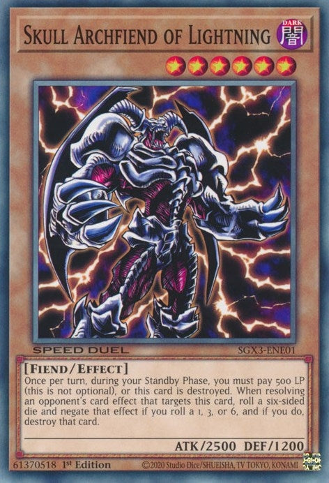 Image for Skull Archfiend of Lightning (SGX3-ENE01) (SGX3) - YuGiOh