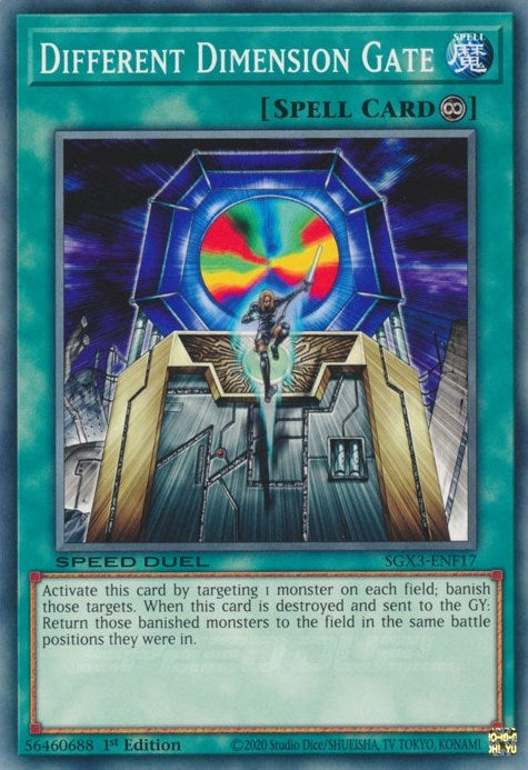 Image for Different Dimension Gate (F) (SGX3-ENF17) (SGX3) - YuGiOh