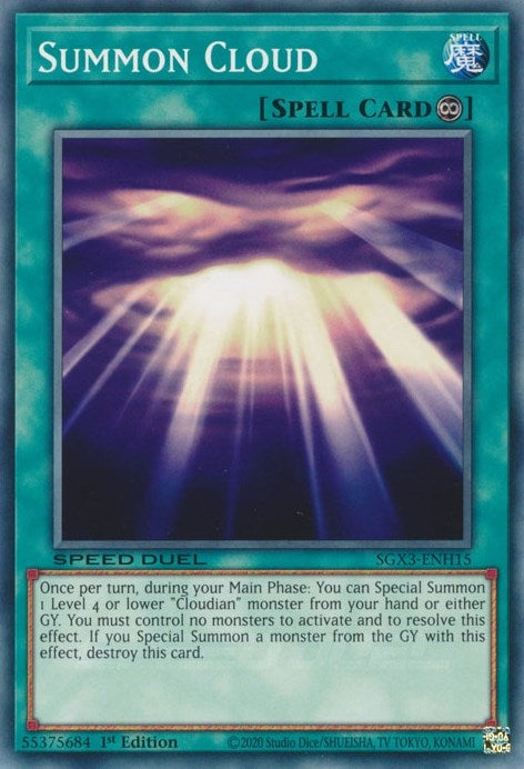 Image for Summon Cloud (SGX3-ENH15) (SGX3) - YuGiOh