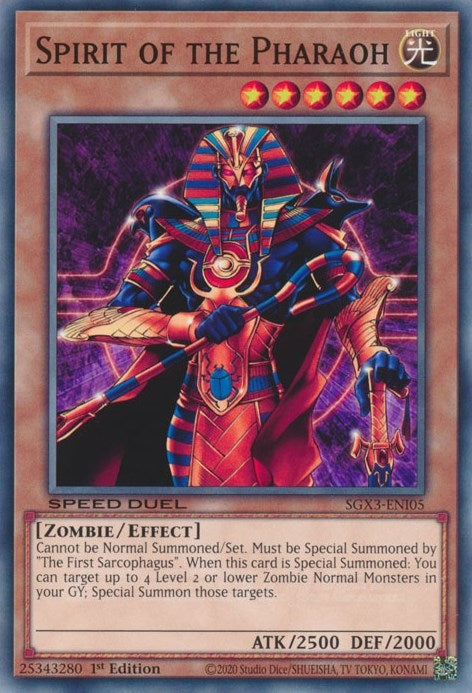 Image for Spirit of the Pharaoh (SGX3-ENI05) (SGX3) - YuGiOh