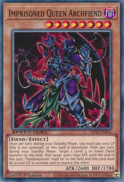 Image for Imprisoned Queen Archfiend (SGX3-ENI16) (SGX3) - YuGiOh