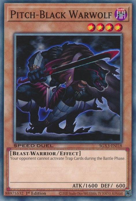 Image for Pitch-Black Warwolf (SGX3-ENI18) (SGX3) - YuGiOh