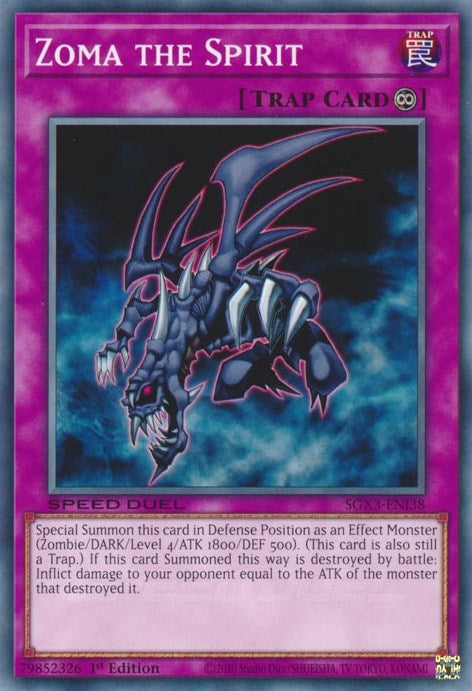 Image for Zoma the Spirit (SGX3-ENI38) (SGX3) - YuGiOh