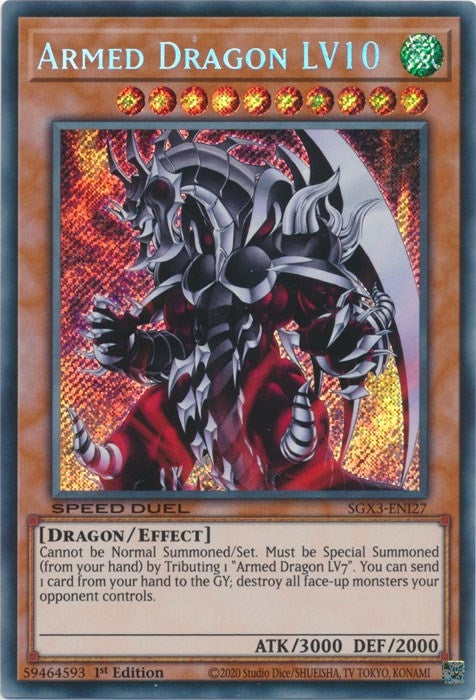Image for Armed Dragon LV10 (Secret Rare) (SGX3-ENI27) (SGX3) - YuGiOh