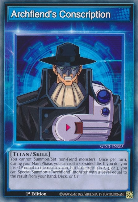 Image for Archfiend's Conscription (SGX3-ENS05) (SGX3) - YuGiOh