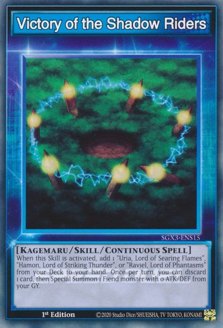 Image for Victory of the Shadow Riders (SGX3-ENS15) (SGX3) - YuGiOh