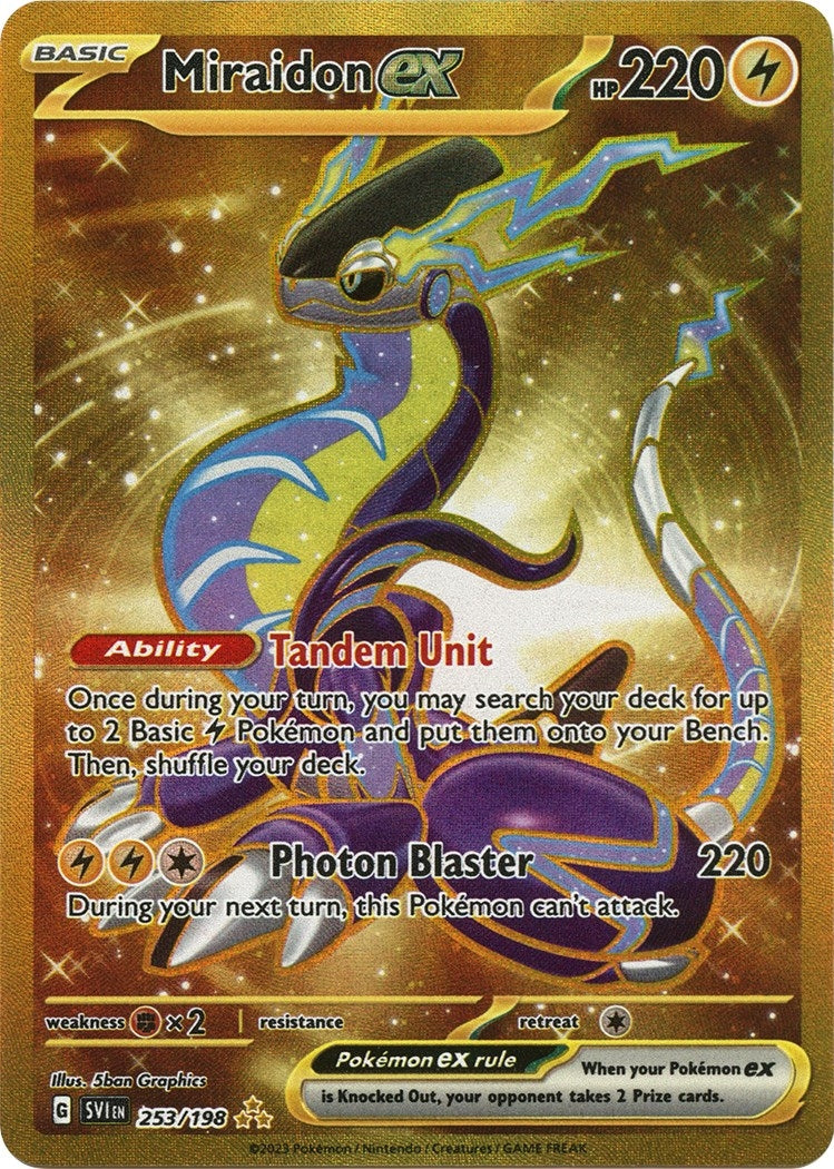 Image for Miraidon ex (253/198) (SVI) - Pokemon