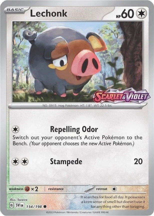 Image for Lechonk - 154/198 (Store Promo) (154/198) (MCAP) - Pokemon