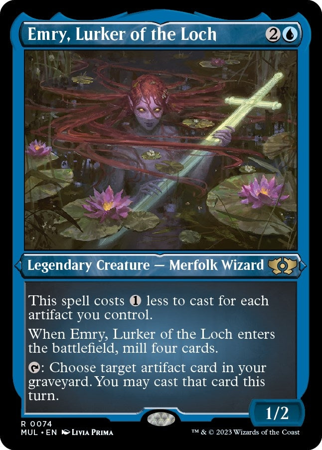 Image for Emry, Lurker of the Loch (Foil Etched) (74) (March of the Machine: Multiverse Legends) - Magic: The Gathering