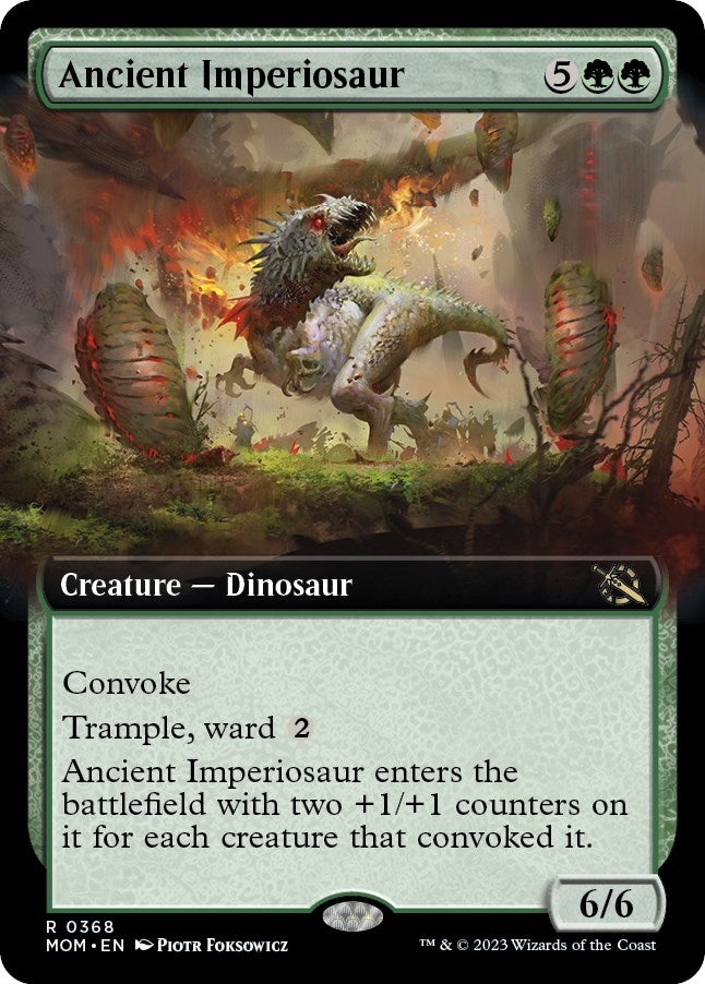 Image for Ancient Imperiosaur (Extended Art) (368) (March of the Machine) - Magic: The Gathering