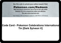 Image for Code Card - Pokemon Celebrations International Tin [Dark Sylveon V] (WCD) - Pokemon