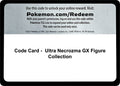 Image for Code Card - Ultra Necrozma GX Figure Collection (WCD) - Pokemon